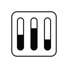 Filter Options icon isolated on a white background. Vector illustration.