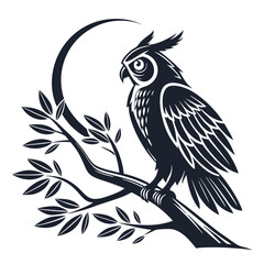 Owl logo set Owl logo vector 