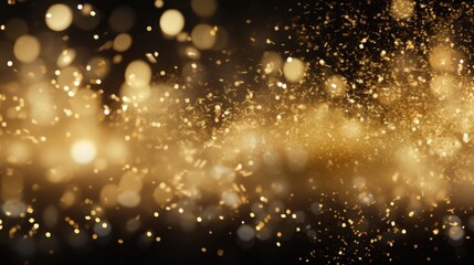 Fototapeta premium Stunning Abstract Gold Glitter Background with Fireworks Effect Perfect for Celebrations, Events, and Festive Occasions