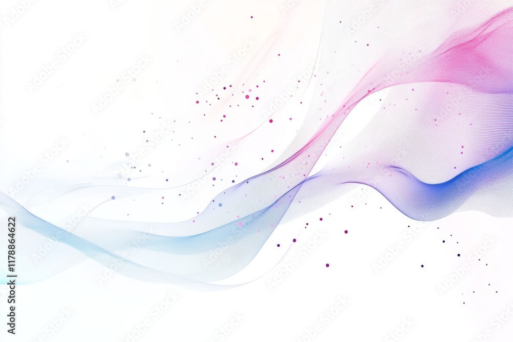 Poster abstract colorful waves with soft textures and natural designs for background use and digital projec