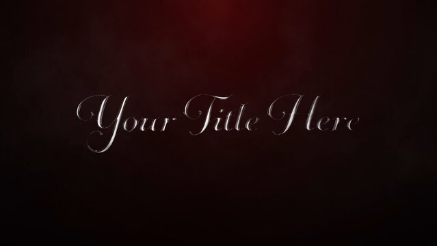 Magical Fantasy Silver Metal Shiny Text & Title Intro