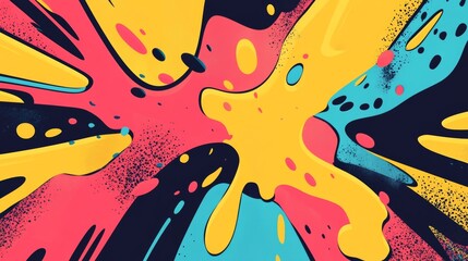 pop art style background, vector illustration