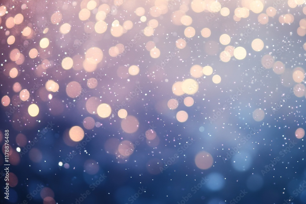 Aufkleber this soft colorful bokeh background features glittering lights and sparkles, creating a dreamy and f