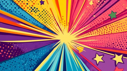 Fototapeta premium pop art style background, vector illustration