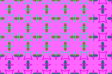 Abstract vector background with seamless geometric pattern of simple shapes. Stylish vector texture