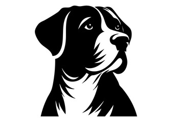 Dog Silhouette Vector Illustration