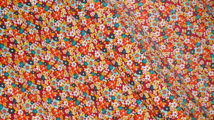 red flower pattern cloth, blossom patter, seamless flower pattern