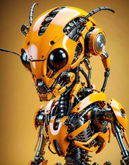 cyborg robot vector illustration