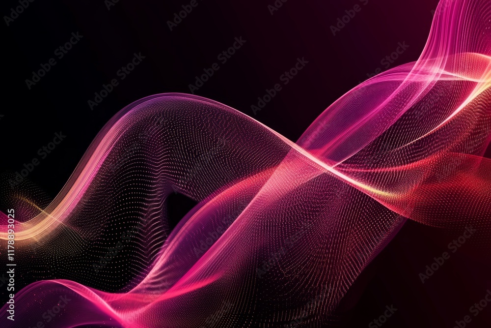 Poster a captivating futuristic digital background showcasing flowing data streams in vibrant hues of red a