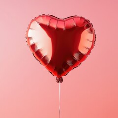 Person with red heart-shaped balloon