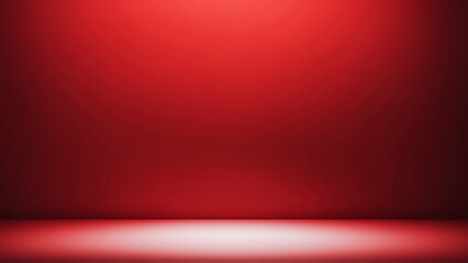 Vibrant red background with a soft spotlight for artistic design and creative projects with ample copy space