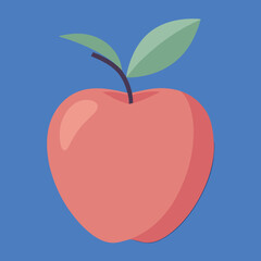 red apple illustration