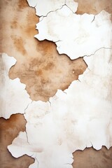 A detailed cracked beige and white wall texture with peeling paint, showcasing an aged and weathered aesthetic