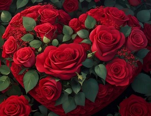 Obraz premium Chocolate Tones Convey Valentines Day Sweetness