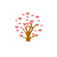 Valentine love tree