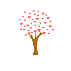 Valentine love tree