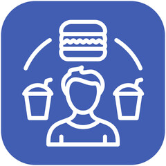 Junk Food vector icon illustration of Lifestyles iconset.