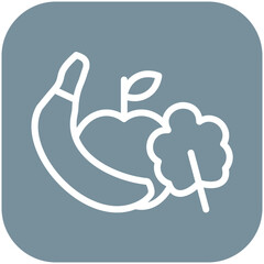 Healthy Food vector icon illustration of Lifestyles iconset.