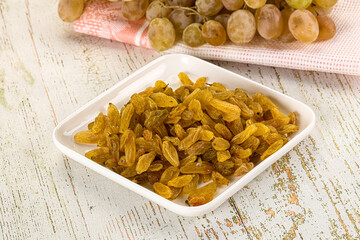 Sweet dry yellow honey raisin