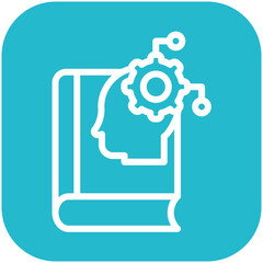 Critical Thinking vector icon illustration of Literature iconset.