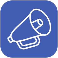 Megaphone vector icon illustration of Protesting and Civil Disobedience iconset.