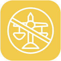 Injustice vector icon illustration of Protesting and Civil Disobedience iconset.