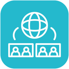 Diversity vector icon illustration of Protesting and Civil Disobedience iconset.