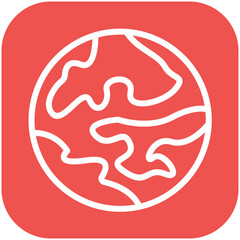 Earth vector icon illustration of Protesting and Civil Disobedience iconset.