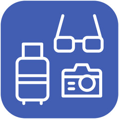 Vacation Style vector icon illustration of Vacation Planning iconset.