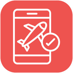 Booking vector icon illustration of Vacation Planning iconset.