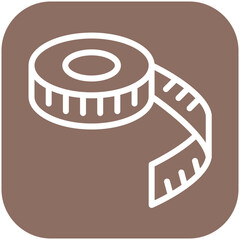 Tape Measure vector icon illustration of Home Improvements iconset.