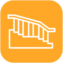 Staircase vector icon illustration of Home Improvements iconset.