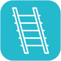 Ladder vector icon illustration of Home Improvements iconset.