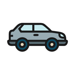 car isolated on white