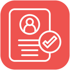 Valid User Profile vector icon illustration of Business & Economy iconset.