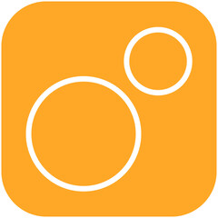 Circle vector icon illustration of School iconset.