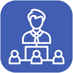 Leadership vector icon illustration of Human Resource iconset.