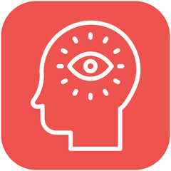 Vision vector icon illustration of Human Resource iconset.