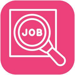 Job search vector icon illustration of Human Resource iconset.