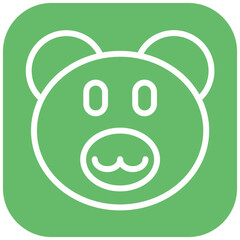Teddy vector icon illustration of Children Toys iconset.