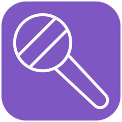 Rattle vector icon illustration of Children Toys iconset.