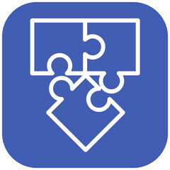 Puzzle vector icon illustration of Children Toys iconset.