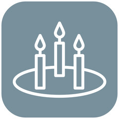 Candles vector icon illustration of Party and Celebration iconset.