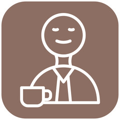 Barista vector icon illustration of Party and Celebration iconset.