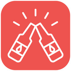 Cheer vector icon illustration of Party and Celebration iconset.