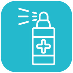 Obraz premium Antiseptic vector icon illustration of Pharmacy iconset.
