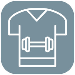Tshirt vector icon illustration of Pilates iconset.