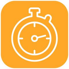 Stopwatch vector icon illustration of Pilates iconset.