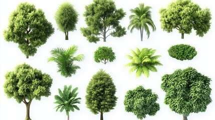 Eco-Friendly Visuals Vibrant Green Trees and Foliage Perfect for Landscaping