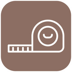 Measuring Tape vector icon illustration of Pilates iconset.